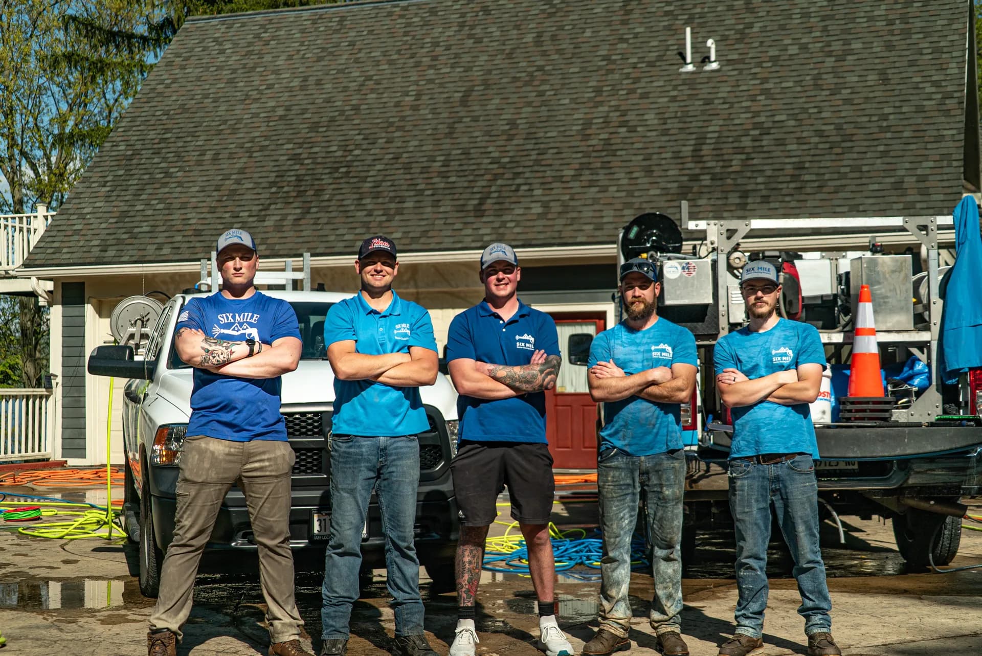 The Six Mile Exterior Cleaning Solutions crew
