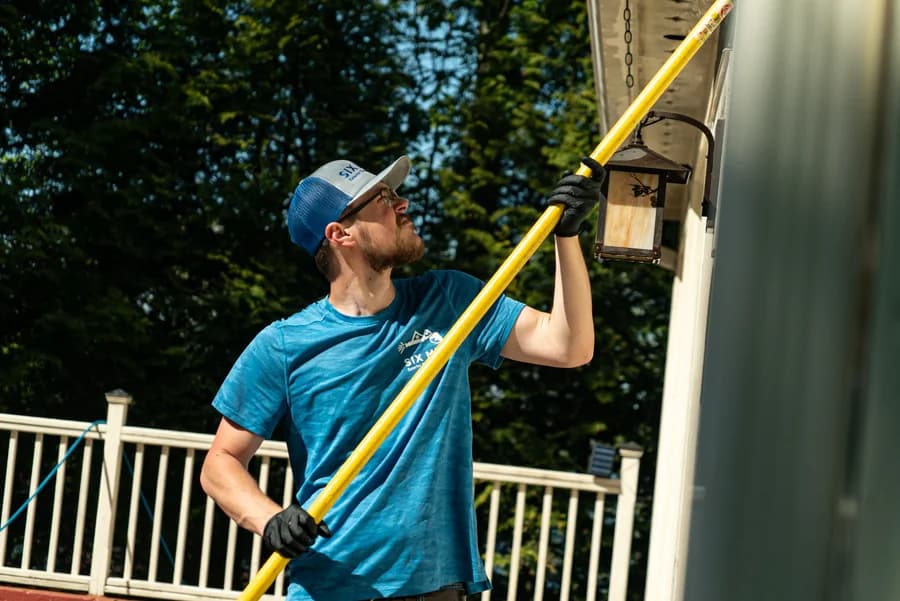 Branden, lead technician at Six Mile Exterior Cleaning Solutions