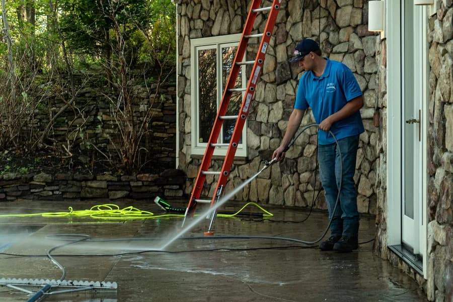 Keven, crew boss at Six Mile Exterior Cleaning Solutions