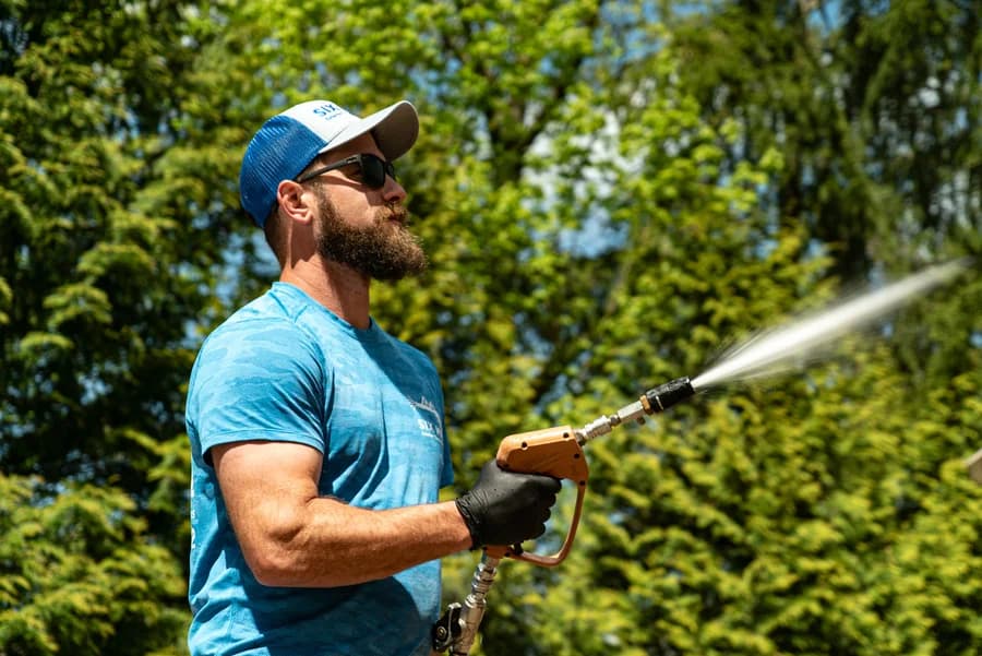 Taylor, field technician at Six Mile Exterior Cleaning Solutions